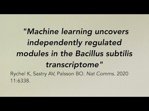 Ask the Authors 13: Kevin Rychel. Independently regulated modules in the B. subtilis transcriptome.