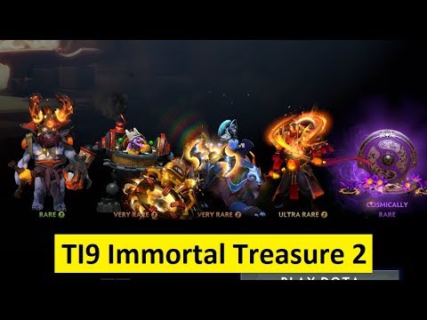 Over 60 Treasures Dota 2 TI9 Immortal Treasure II 2019 - Chest 2 opening with all rares!