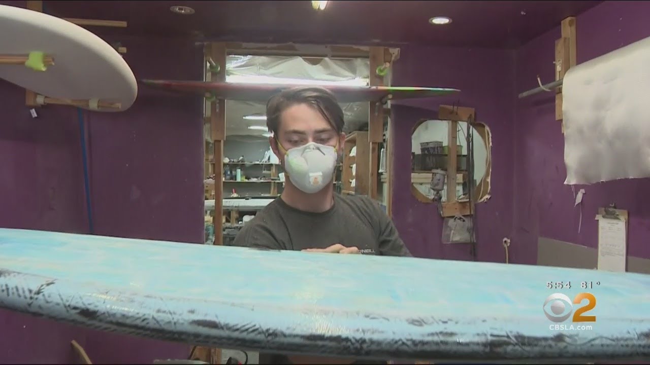 Trash To Treasure: Discarded Masks Used To Create Unique Surfboards