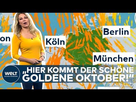 DEUTSCHLAND: "Goldene Oktobersonne!" – Wo die Sonne am meisten strahlt und es besonders mild wird