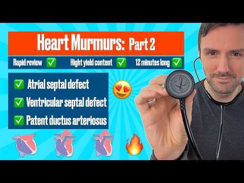 Heart murmurs for beginners Part 2: Atrial septal defect, ventricular septal defect & PDA🔥🔥🔥🔥