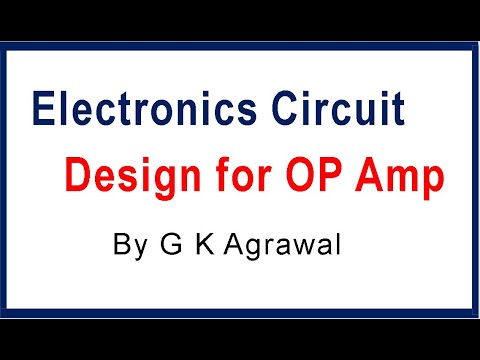 Electronic circuit design concept for Op Amp Video