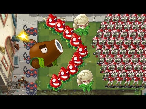 Strawburst vs Coconut Cannon vs Caulipower vs 999 Zombies