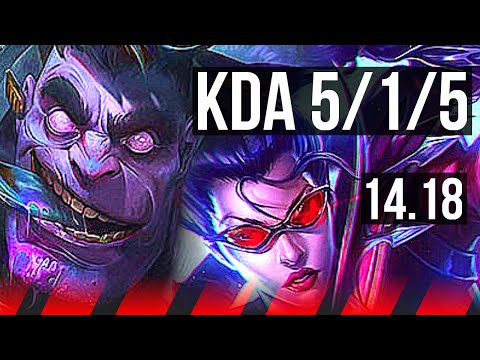 DR. MUNDO vs VAYNE (TOP) | 5/1/5, 600+ games, Rank 14 Mundo | NA Grandmaster | 14.18