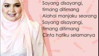 (LYRIC) COMEL PIPI MERAH - SITI NURHALIZAH