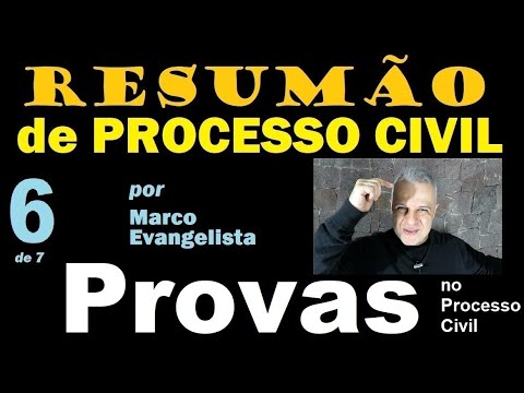 RESUMÃO de Processo Civil #6 - PROVAS
