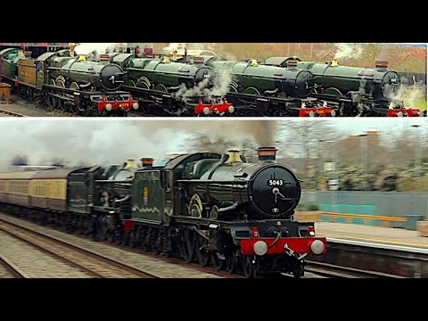 Double Headed Castles at Full Speed! | 5043 Earl of Mount Edgcumbe & 7029 Clun Castle | 4/3/23