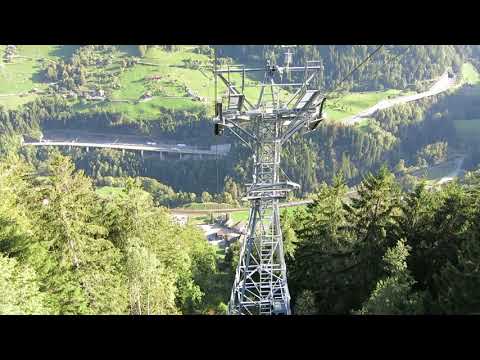 Luftseilbahn Intschi - Arnisee Talfahrt - Cable Car Switzerland