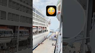 How does GIANT DOCKS  🛳️😳⚓️ #ship #cruiseship #cruise #viralshorts #fyp #sailingtwins