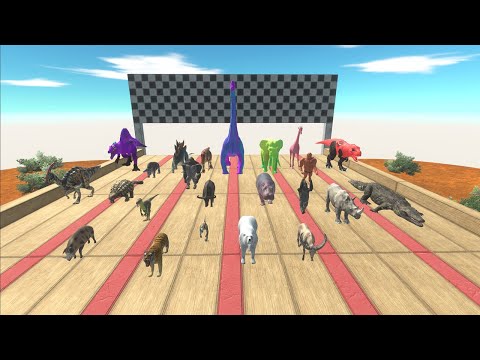 FOREST SPEED RACE CHAMPIONSHIP ALL THE ANIMALS - Animal Revolt Battle Simulator