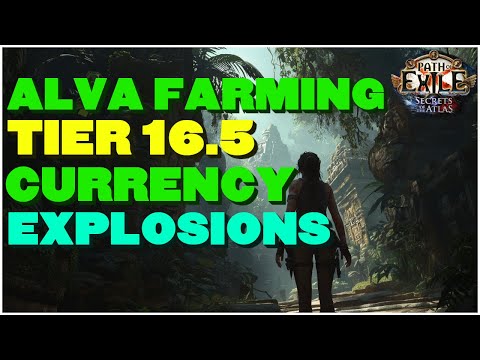 [POE 3.26] T16.5 Currency Alva Farming PRINTS Divine Orbs?! | Huge Loot Explosions!