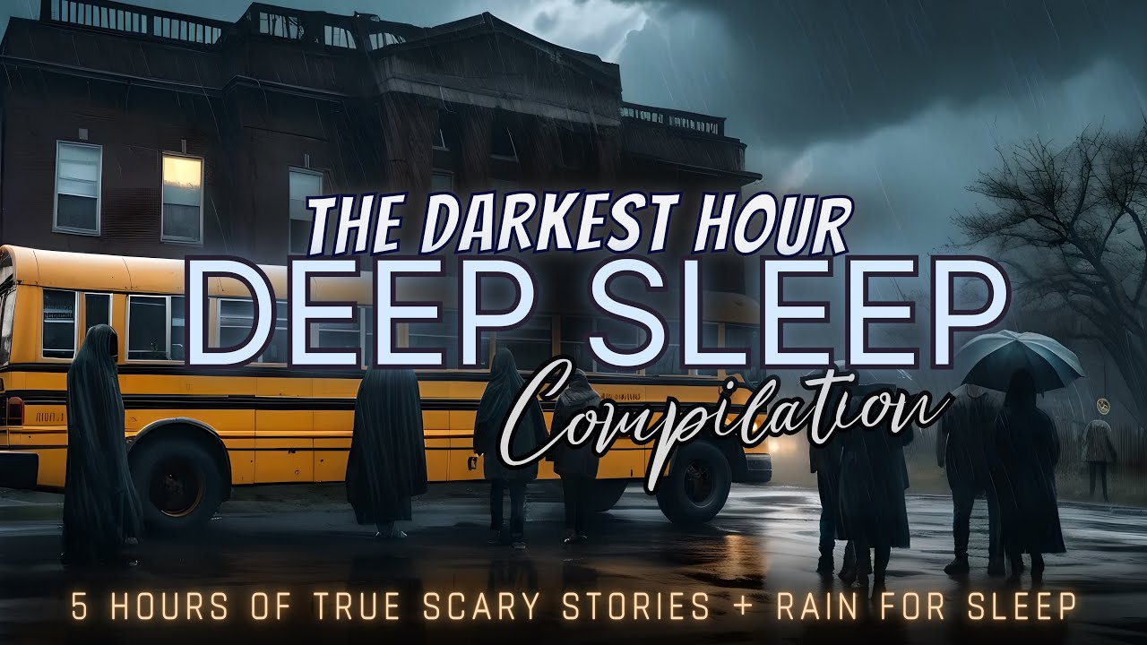 5 Hours of TRUE Scary Stories + rain for sleep 😴 black screen, no ads, just stories
