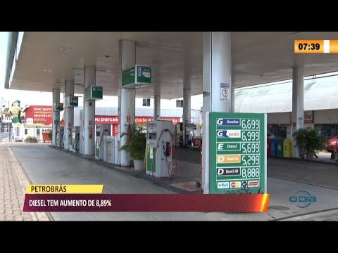 Diesel tem aumento de 8,89% 01 10 2021