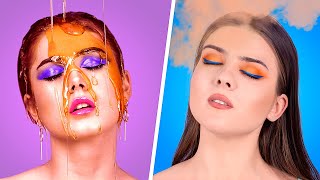 15 Beauty and Makeup Hacks / Glossy vs Matte Makeup - BEAUTY