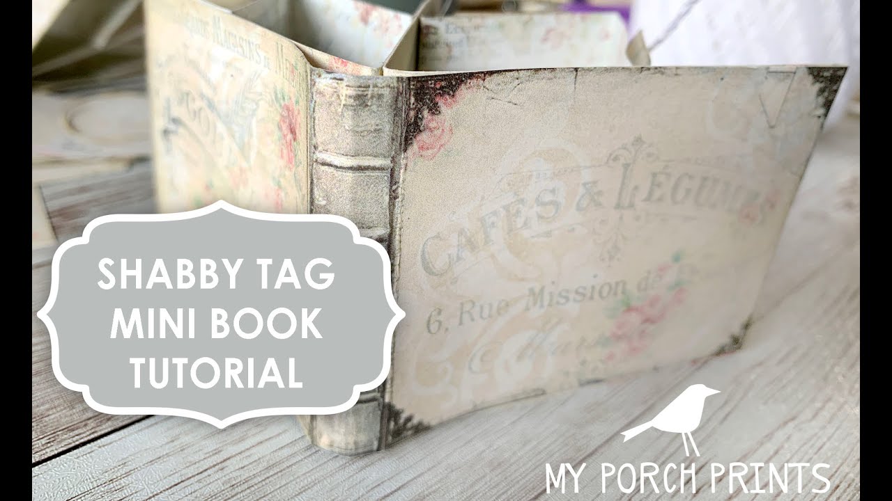 Shabby Mini Tag Book Tutorial MPP