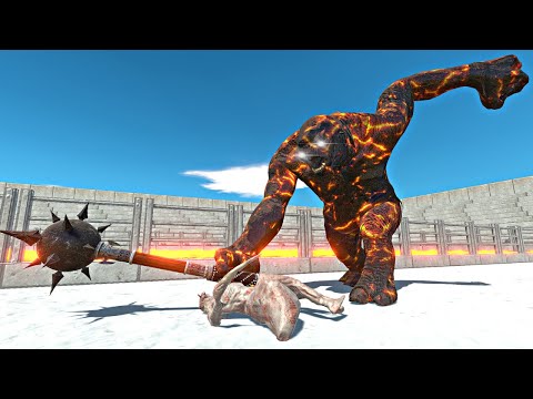 Lava Troll vs Infernals in Lava Stadium Arena - Animal Revolt Battle Simulator
