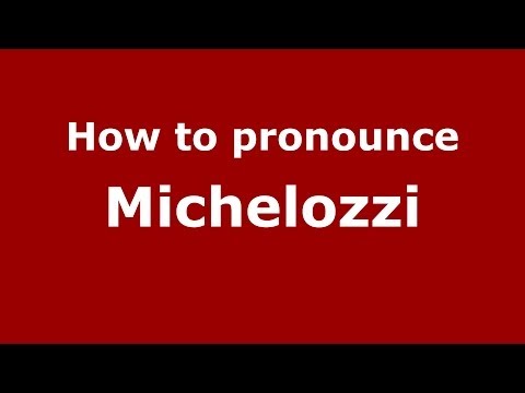 How to pronounce Michelozzi (Italian/Italy)  - PronounceNames.com