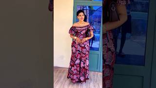 BEAUTIFUL ANKARA OFF-SHOULDER DRESS #zamakalefashion #fashion #latestafricaprint #africanfashion