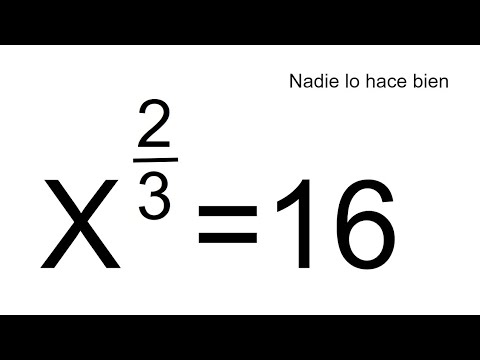 ECUACIÓN CON EXPONENTE FRACCIONARIO. Matemáticas Básicas