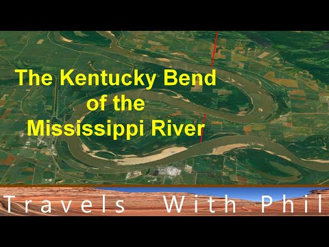 Kentucky Bend of the Mississippi & A Sand Volcano - New Madrid Bend - Neck of Kentucky or Bubbleland