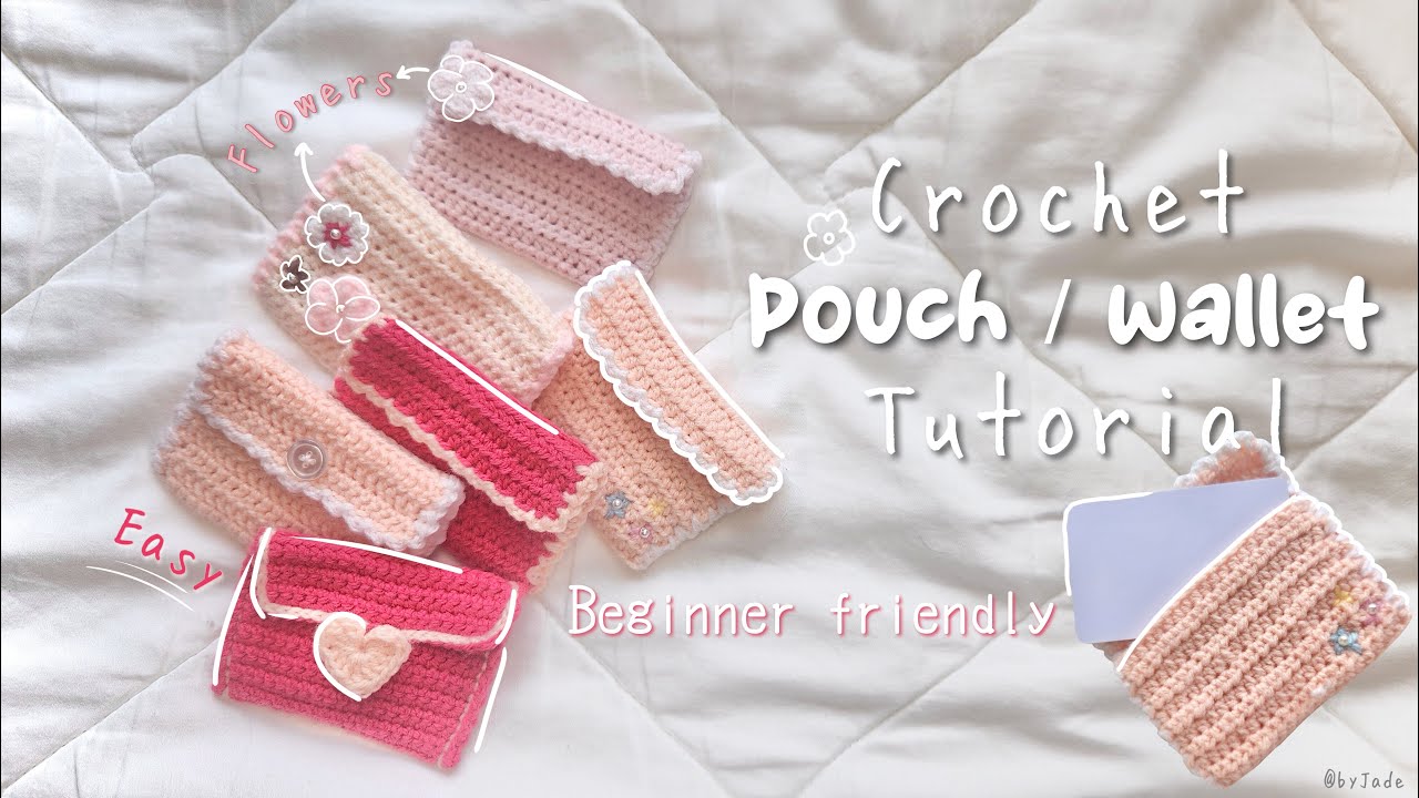 Easy Crochet Wallet Pouch Tutorial | Written Pattern