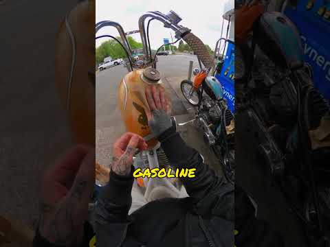 Never fill up your motorcycle with gas