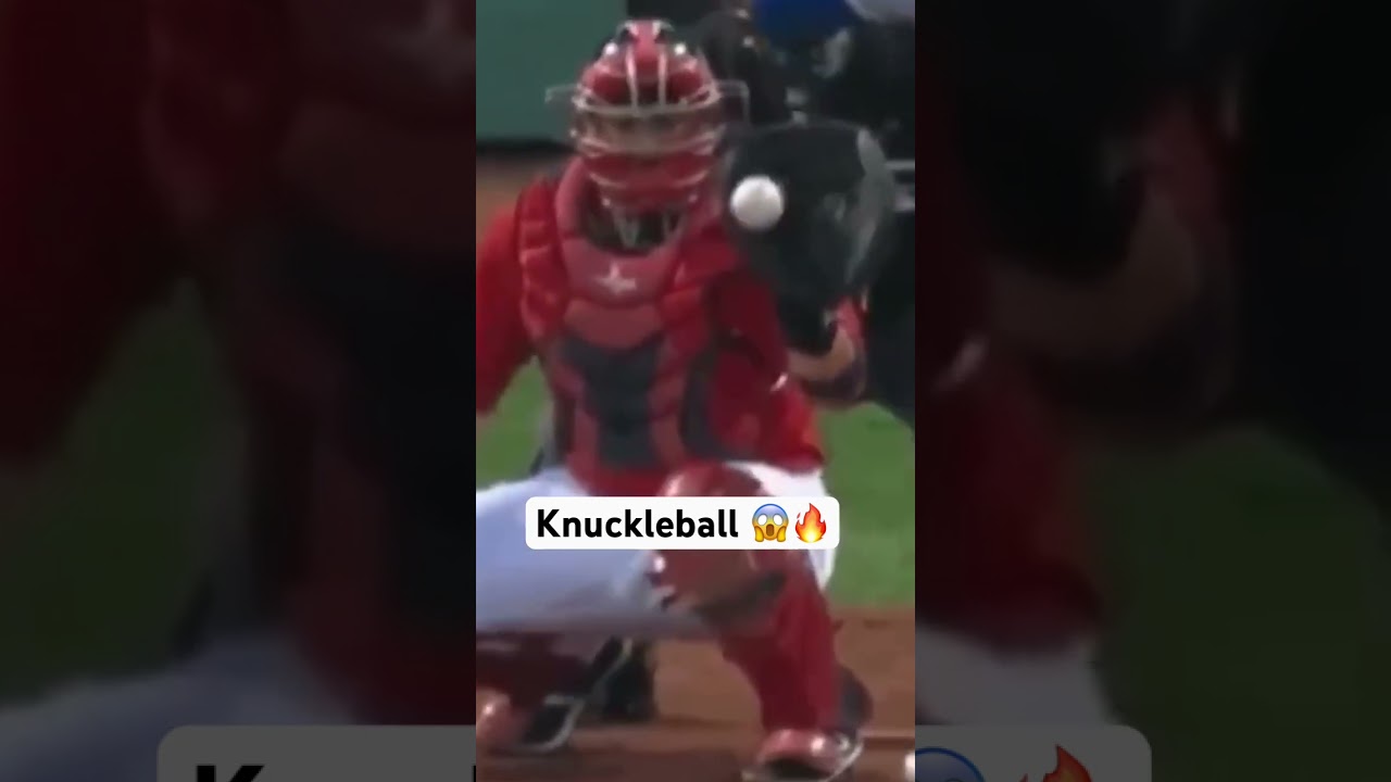 This knuckleball is unfair! 😱⚾️ #mlblb #baseball #mlb #baseballszn #beisbol #knuckleball #pitching