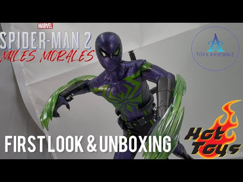 Ep57 First Look🔥 Hot Toys VGM68 Miles Morales (Purple Reign Suit) Marvel's Spider-Man 2 1/6 unboxing
