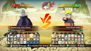 Naruto Shippuden: Ultimate Ninja Storm Revolution Full Character Roster (+Costumes)