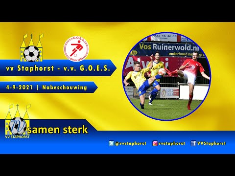 vv Staphorst - vv G.O.E.S. | 4-9-2021 | Nabeschouwing