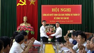 Ban Thường vụ Thành  ủy tổ chức Hội nghị công bố Quyết định về công tác cán bộ tại phường Yên BÌnh