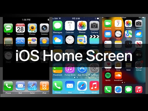 iOS Home Screen Evolution (1.0 – 15)