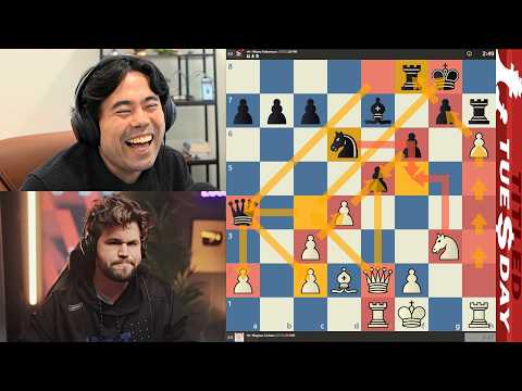 CRAZY TUESDAY! GM Magnus Carlsen vs GM Hikaru Nakamura