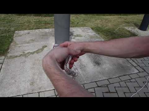 Knoten und Stiche, der Achterknoten gelegt