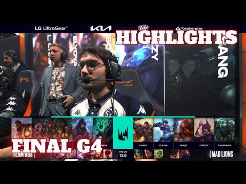 BDS vs MAD - Game 4 Highlights | Final LEC Spring 2023 Playoffs | Team BDS vs Mad Lions G4