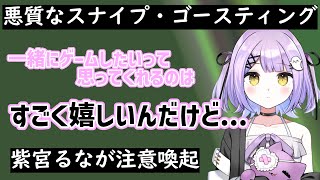 スナイプなどのリスナーのマナーについて話す紫宮るな【ぶいすぽ/紫宮るな/切り抜き】