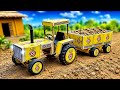 Easy DIY Crafting A Mini Tractor Trolley At Home How To Make Matchbox Tractor Trolley At Home