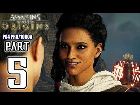 Assassins Creed ORIGINS Walkthrough PART 5 (PS4 Pro) No Commentary @ 1080p HD ✔