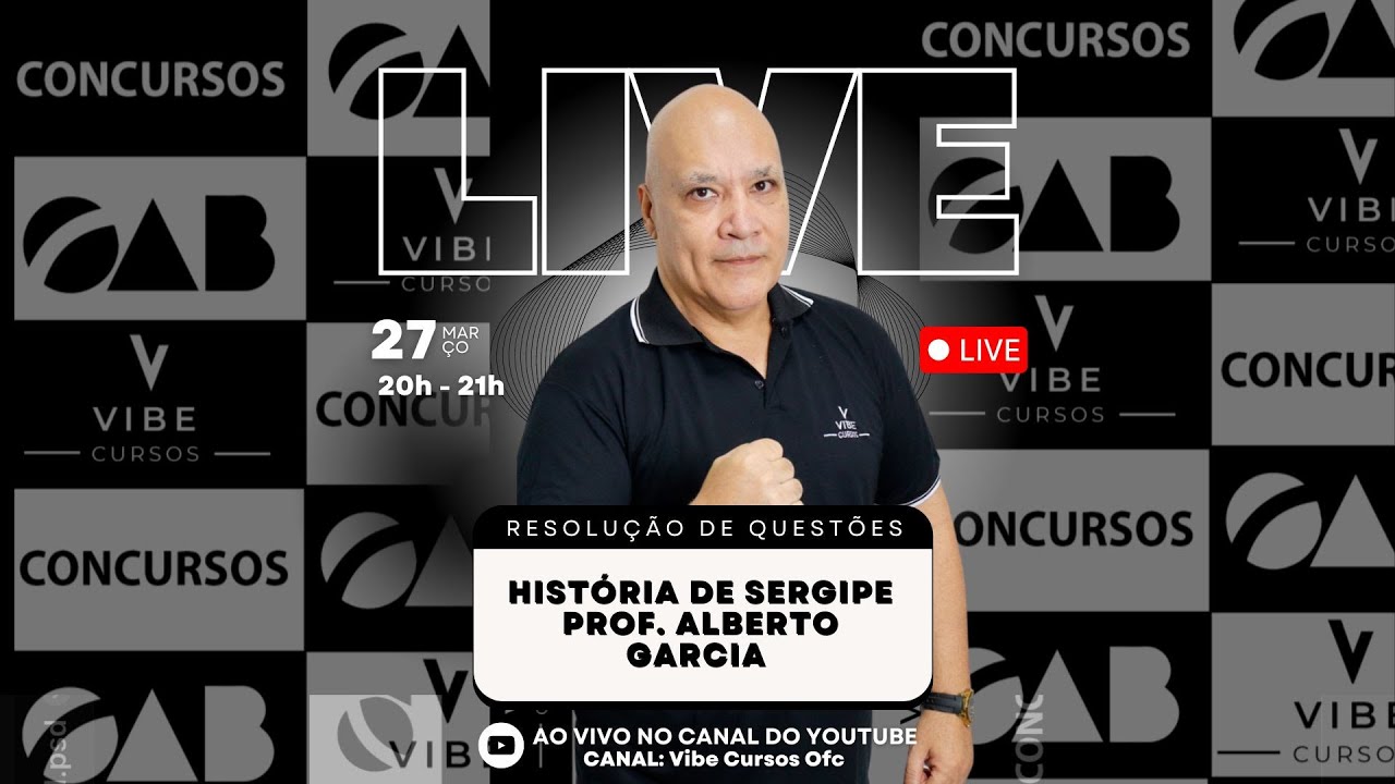 História de Sergipe com Prof. Alberto Garcia.