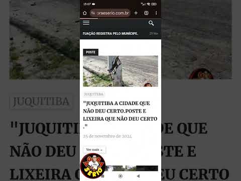 JORNAL AGORA É SÉRIO RESOLVIDO O POSTE QUE ESTAVA CAINDO NA RUA DO CEMITÉRIO DE JUQUITIBA.
