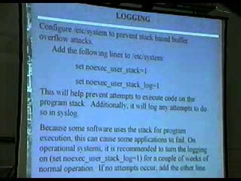 DEF CON 10 - Chris Hurley - Hardening Solaris Installs