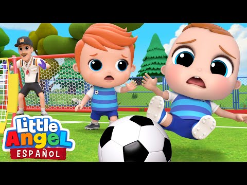 Bebé Juan Aprende a Jugar Fútbol ⚽| Canciones Infantiles | Little Angel Español