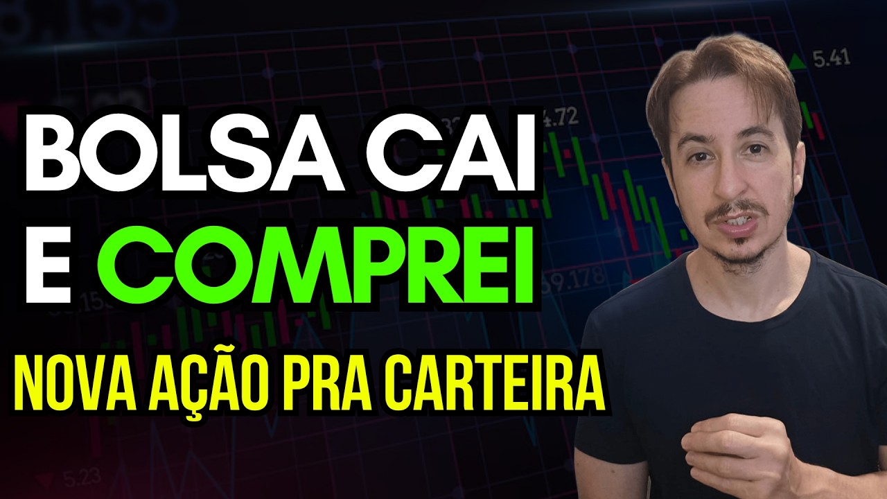 Bolsa Cai e Comprei 3 Ações uma Nova Ação de Dividendos