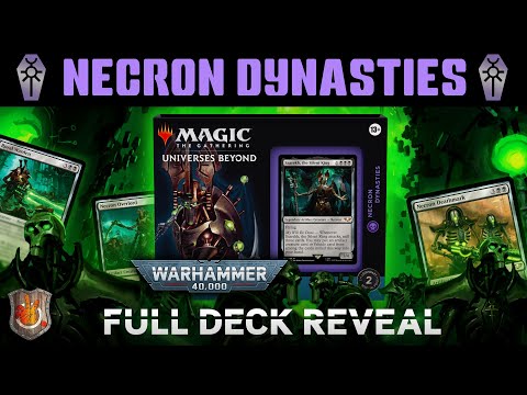 “Necron Dynasties” Full Deck Reveal - Warhammer 40K | The Command Zone 487 | Magic Commander EDH