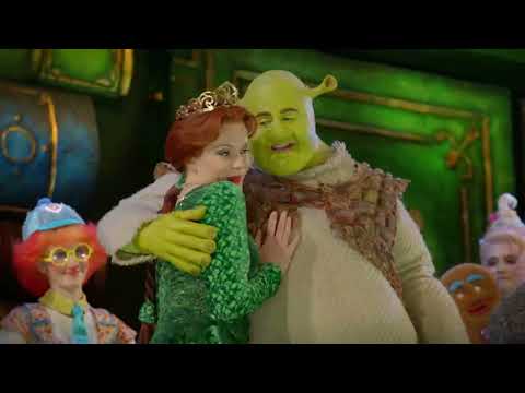 Song montage from trailer: Fiona tap, Duloc pomp, Dragon diva moment