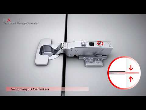 Миниатюра изображения товара Петля мебельная Samet Master 45° / 10100442 (накладная со встроенным доводчиком)