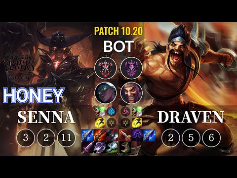 SHG Honey Senna vs Draven Bot - KR Patch 10.20