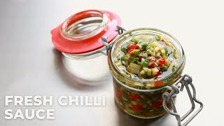 Fresh Raw Chilli Sauce | A spicy useful condiment