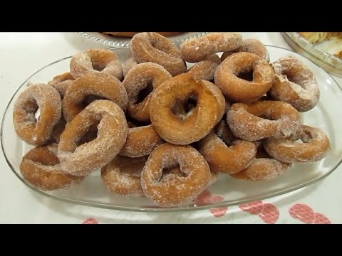 Fried doughnuts for afternoon tea - made with just 2 eggs, it yields a lot!! Simply delicious!!