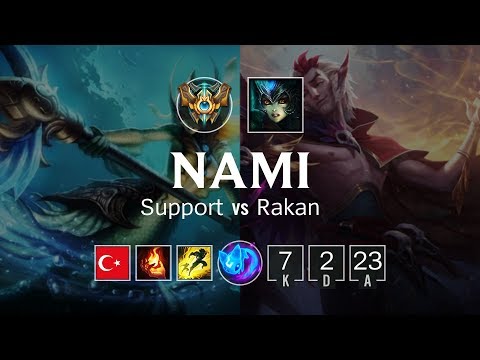 Nami Support vs Rakan - TR Challenger Patch 8.22